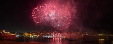 Fireworks in the Grand Harbour-bluetide